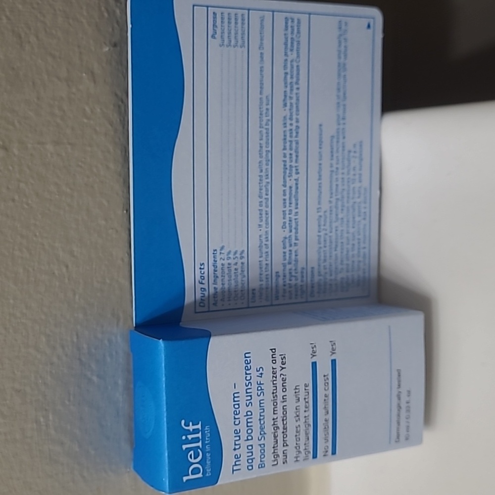 belif The True Cream Aqua Bomb SPF 45 Korean Moisturizer Face Sunscreen